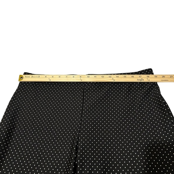 Chico’s Cropped Black Polka Dot Pants/Leggings Size 3 US XL - Picture 9 of 13